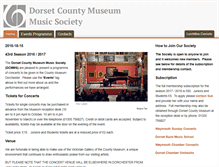 Tablet Screenshot of dorset-county-museum-music-society.org.uk
